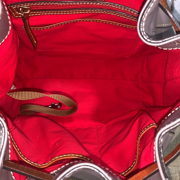 đDooney and Bourke Keegan Smooth Leather Drawstring Bucket Bag - Picture 12 of 16